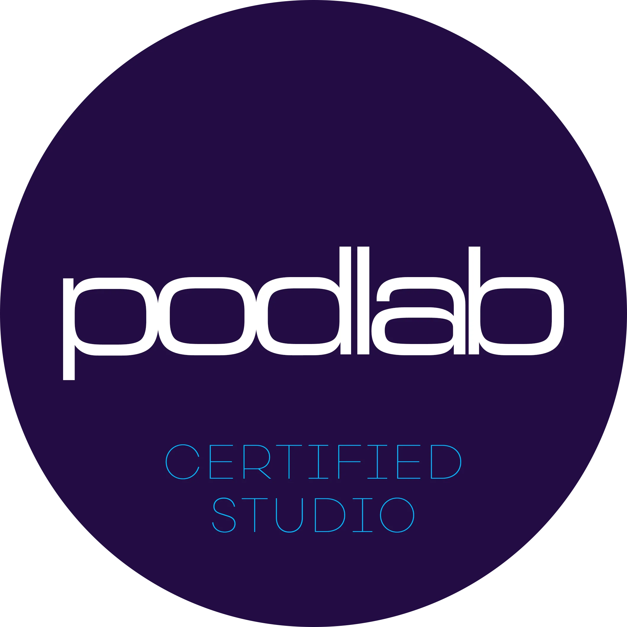 Podlab certified studio logo